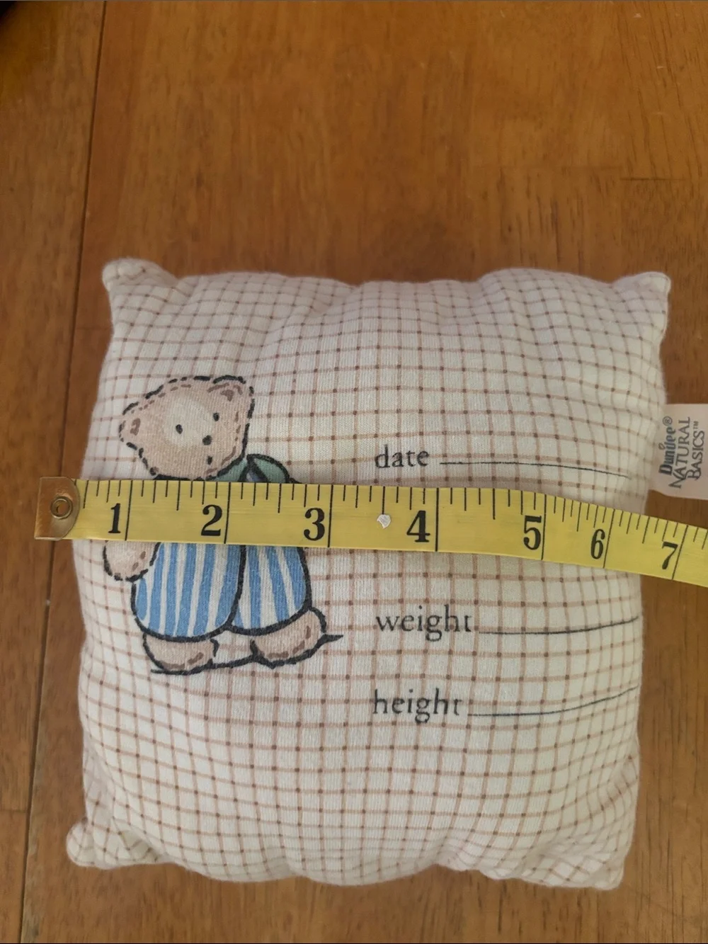 Vintage Dundee Natural Basics Baby pillow and Baby Pillow Door Hanger